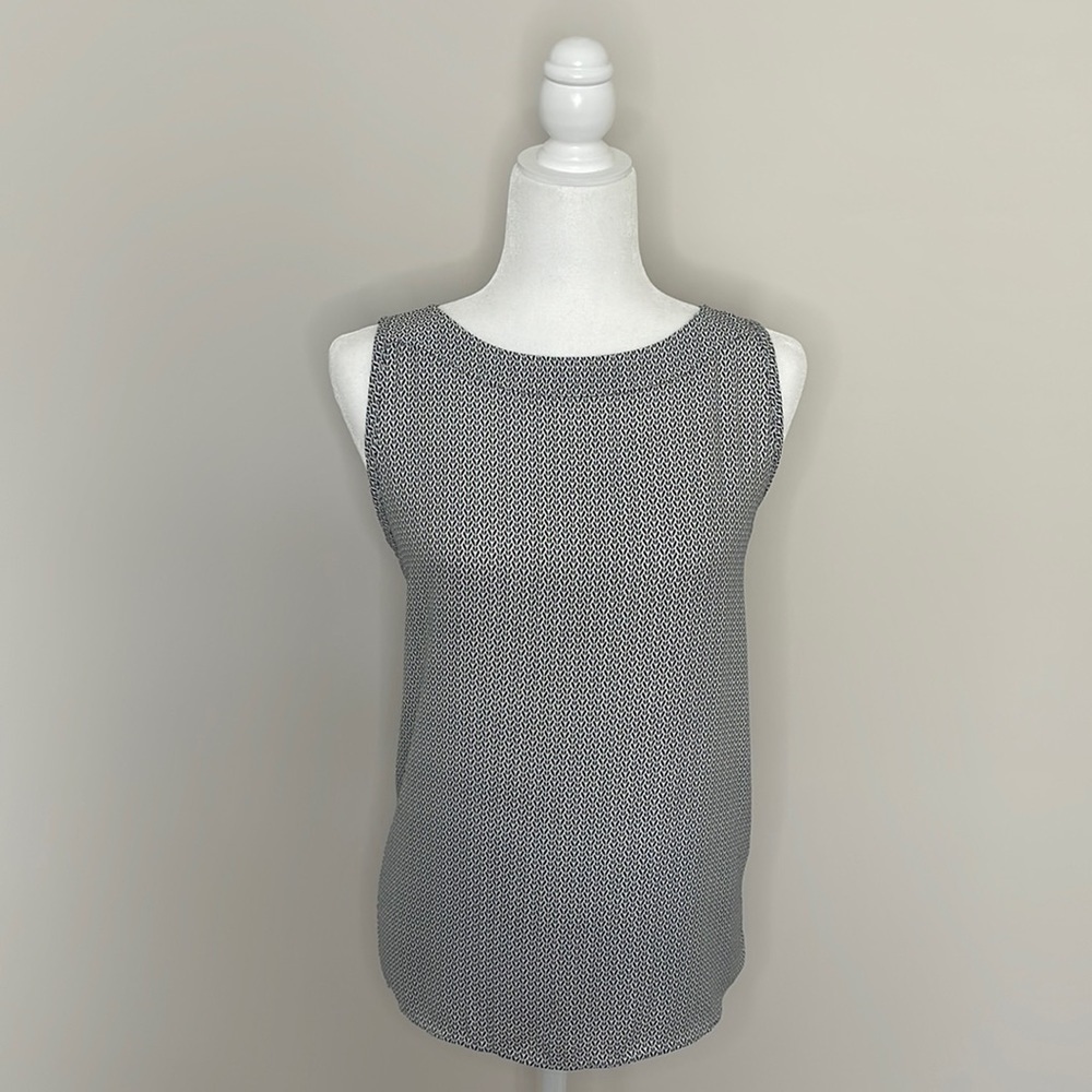 Loft Sleeveless Mixed Media Shell | Small